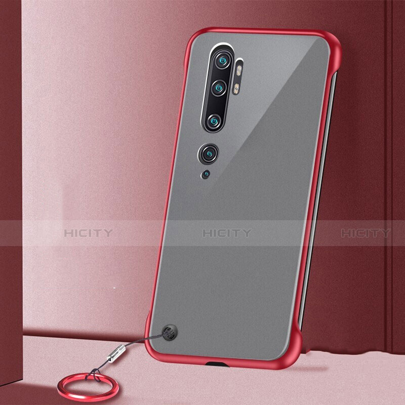 Handyhülle Hülle Crystal Hartschalen Tasche Schutzhülle S02 für Xiaomi Mi Note 10 Pro Rot