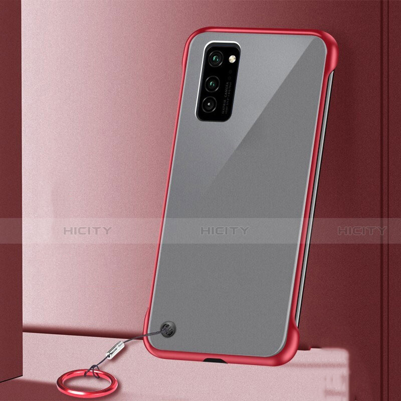 Handyhülle Hülle Crystal Hartschalen Tasche Schutzhülle S03 für Huawei Honor V30 Pro 5G Rot Plus