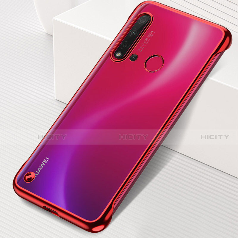 Handyhülle Hülle Crystal Hartschalen Tasche Schutzhülle S04 für Huawei Nova 5i Rot