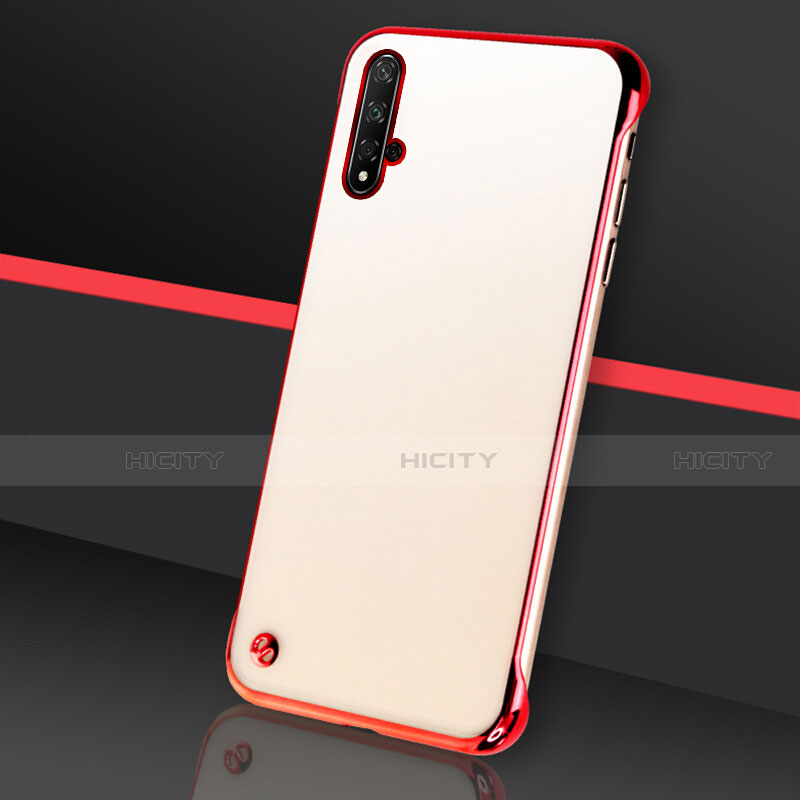 Handyhülle Hülle Crystal Hartschalen Tasche Schutzhülle S05 für Huawei Nova 5 Pro Rot Plus