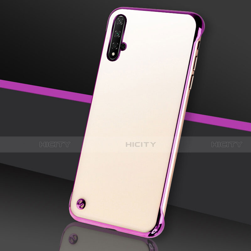 Handyhülle Hülle Crystal Hartschalen Tasche Schutzhülle S05 für Huawei Nova 5 Violett Plus