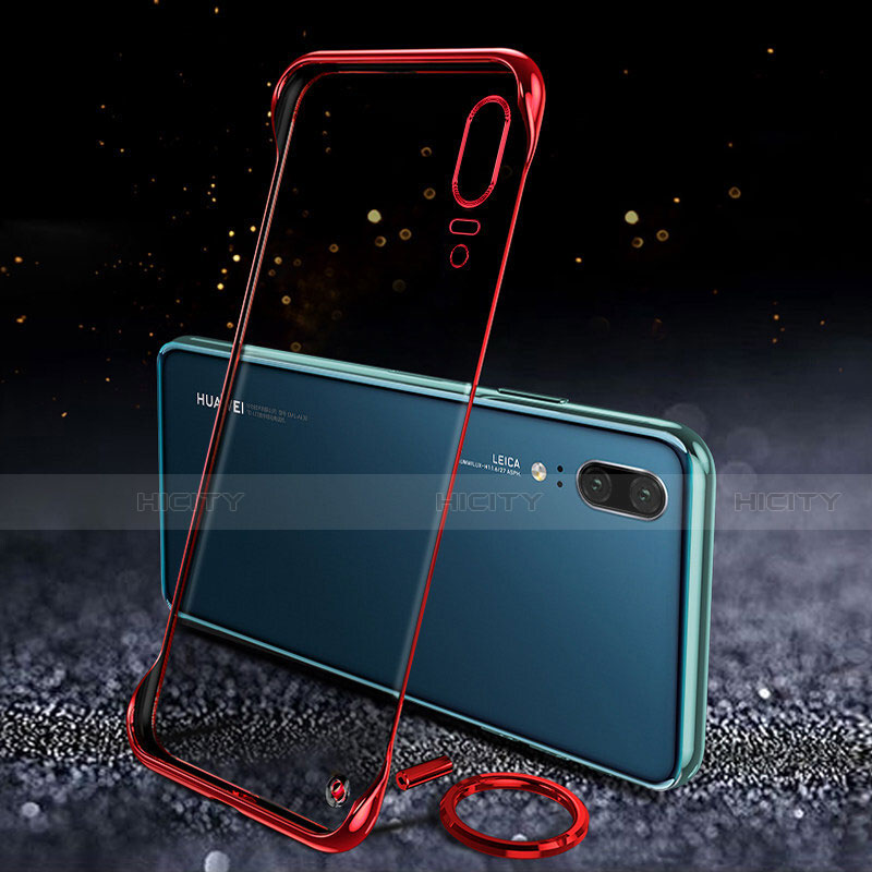 Handyhülle Hülle Crystal Hartschalen Tasche Schutzhülle S05 für Huawei P20 Rot