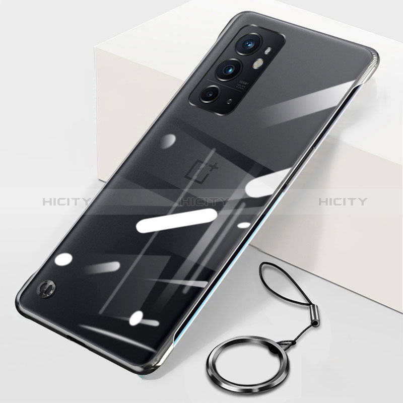 Handyhülle Hülle Crystal Rahmenlos Hartschalen Tasche Schutzhülle H01 für OnePlus 9RT 5G Schwarz