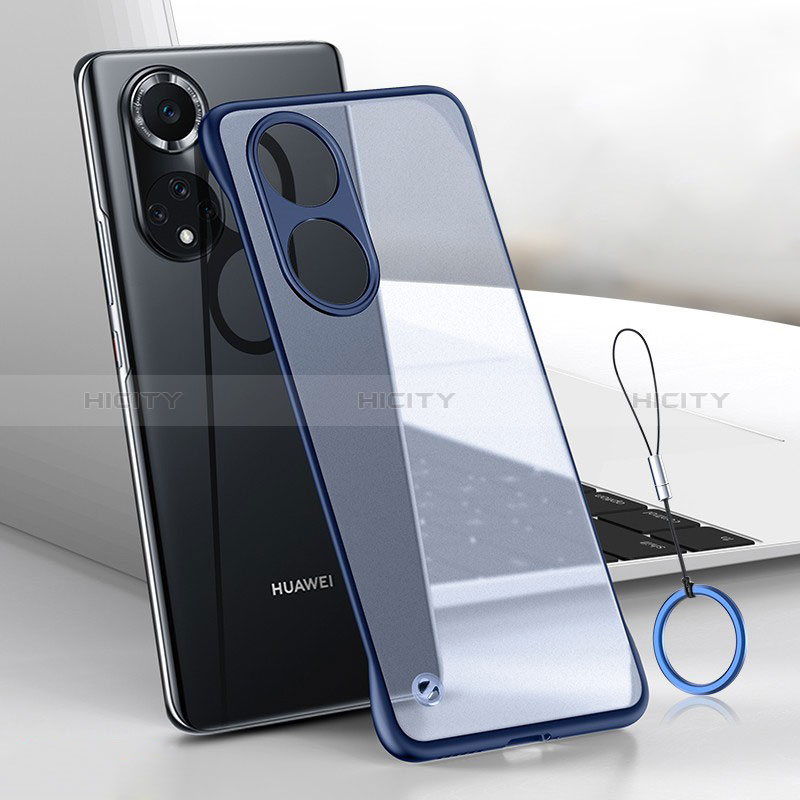 Handyhülle Hülle Crystal Rahmenlos Hartschalen Tasche Schutzhülle H02 für Huawei Nova 9 Pro Blau