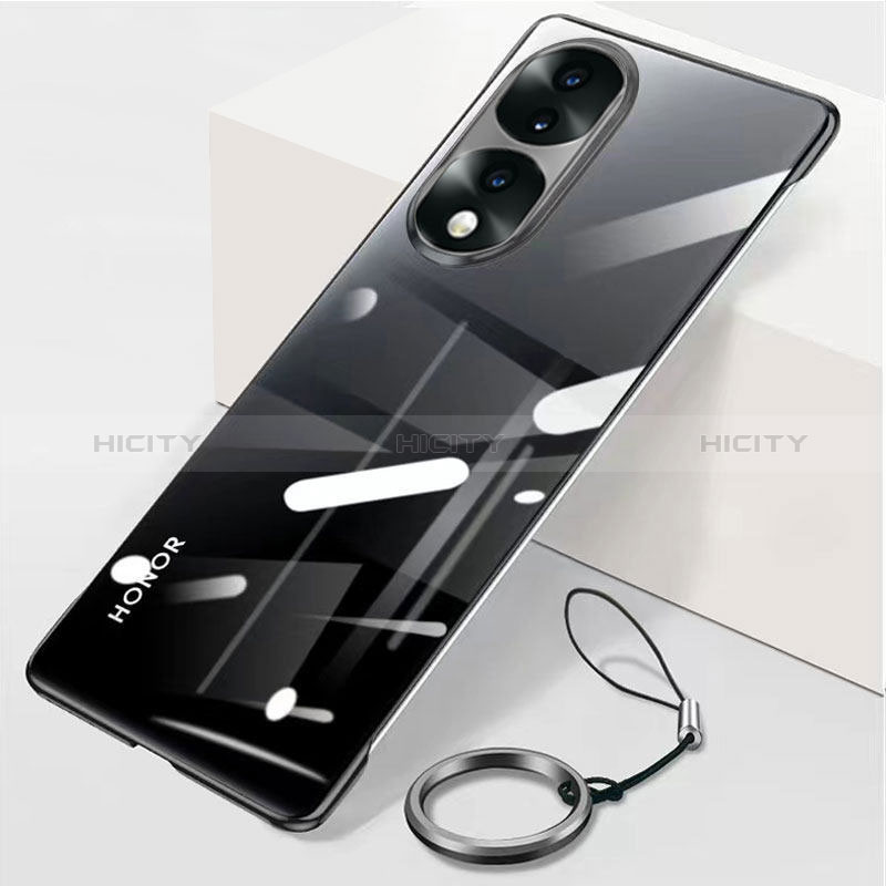 Handyhülle Hülle Crystal Rahmenlos Hartschalen Tasche Schutzhülle H04 für Huawei Honor 70 Pro 5G groß