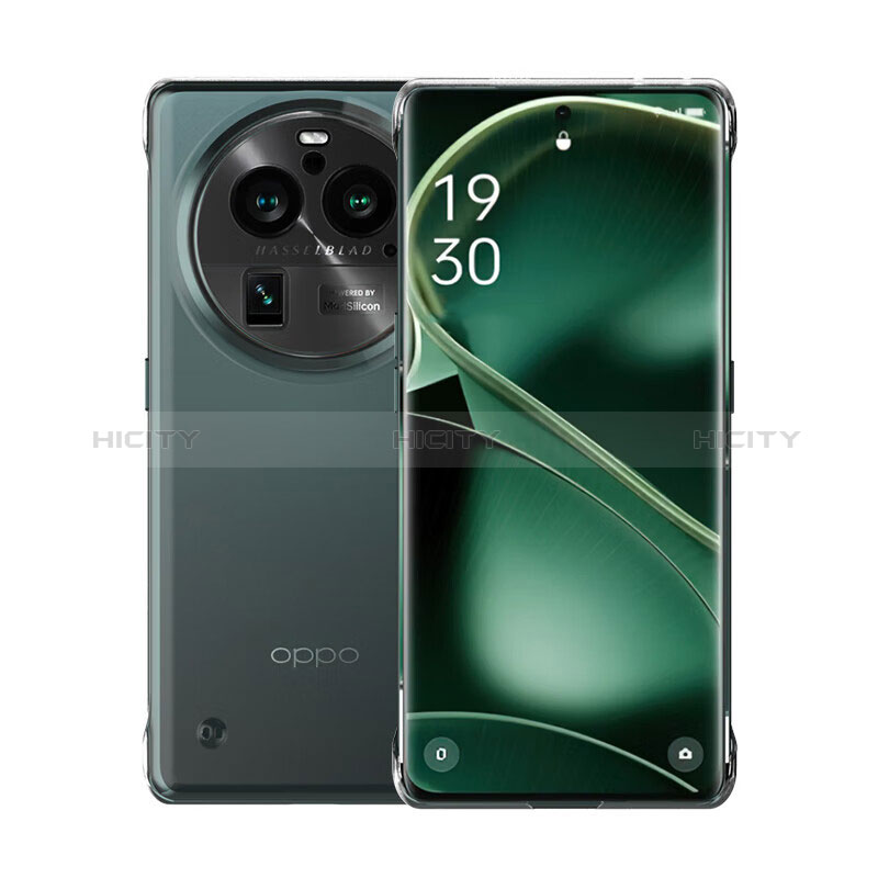 Handyhülle Hülle Crystal Rahmenlos Hartschalen Tasche Schutzhülle T01 für Oppo Find X6 Pro 5G Klar