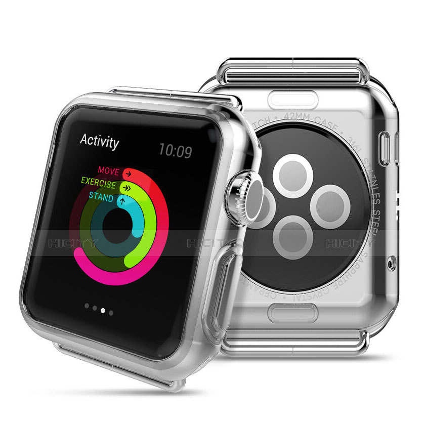 Handyhülle Hülle Crystal Schutzhülle Tasche für Apple iWatch 2 38mm Klar groß