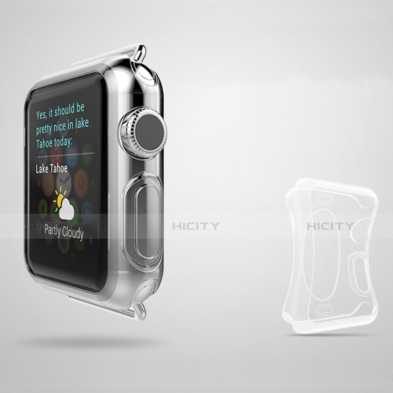 Handyhülle Hülle Crystal Schutzhülle Tasche für Apple iWatch 2 38mm Klar groß