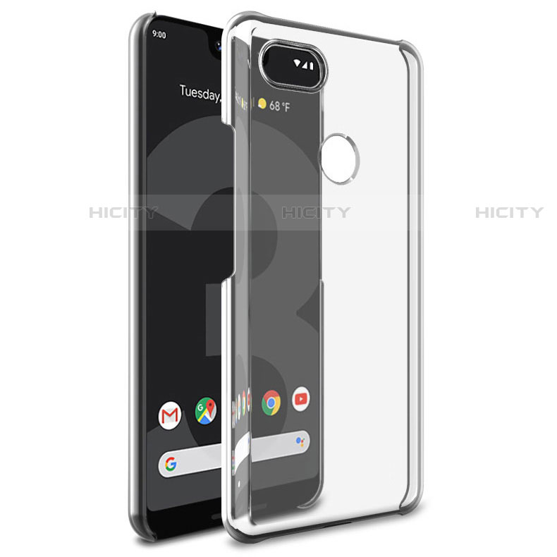 Handyhülle Hülle Crystal Schutzhülle Tasche für Google Pixel 3 Schwarz