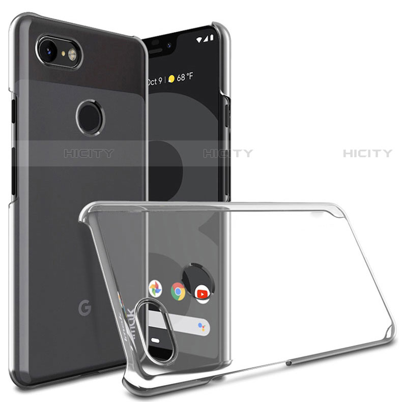 Handyhülle Hülle Crystal Schutzhülle Tasche für Google Pixel 3 Schwarz