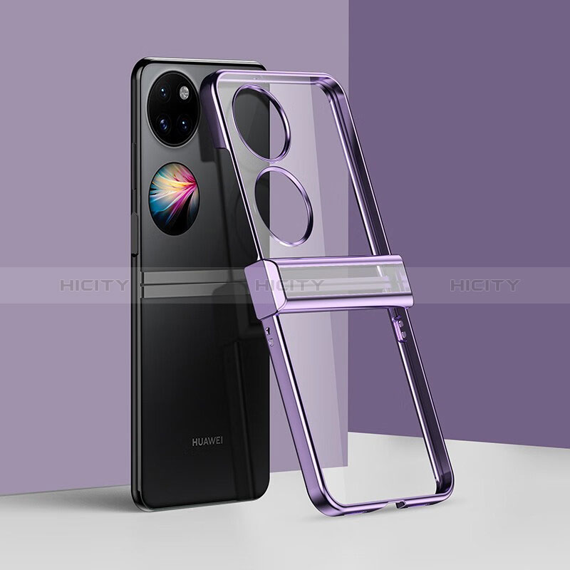 Handyhülle Hülle Crystal Tasche Schutzhülle BH2 für Huawei P60 Pocket Violett