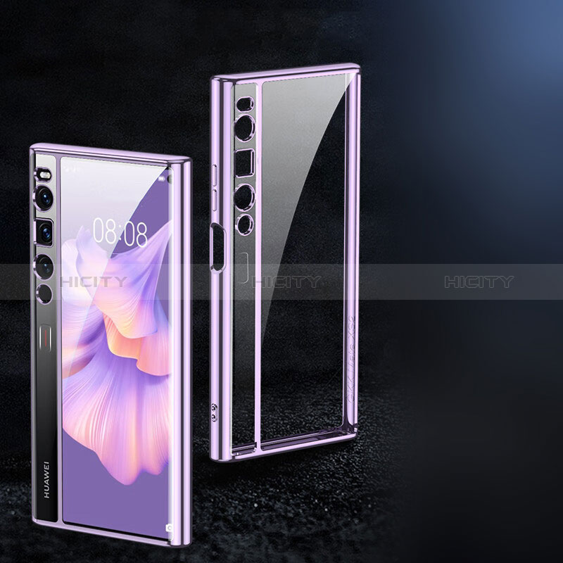 Handyhülle Hülle Crystal Tasche Schutzhülle C01 für Huawei Mate Xs 2 Violett