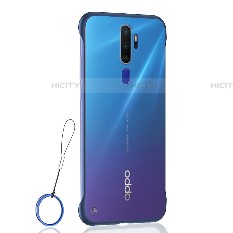 Handyhülle Hülle Crystal Tasche Schutzhülle H01 für Oppo A11 Blau