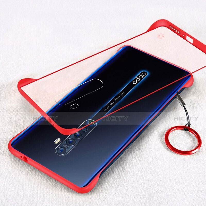 Handyhülle Hülle Crystal Tasche Schutzhülle H01 für Oppo Reno2 Rot Plus