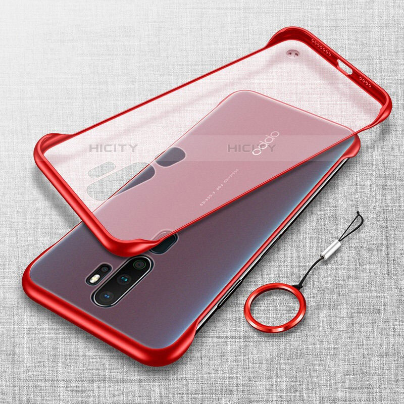 Handyhülle Hülle Crystal Tasche Schutzhülle H02 für Oppo A5 (2020) Rot Plus