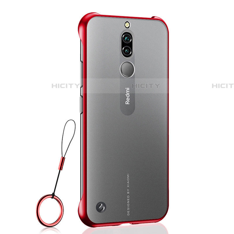 Handyhülle Hülle Crystal Tasche Schutzhülle H03 für Xiaomi Redmi 8 Rot Plus