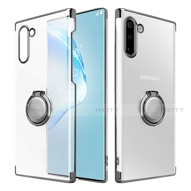 Handyhülle Hülle Crystal Tasche Schutzhülle mit Magnetisch Fingerring Ständer für Samsung Galaxy Note 10