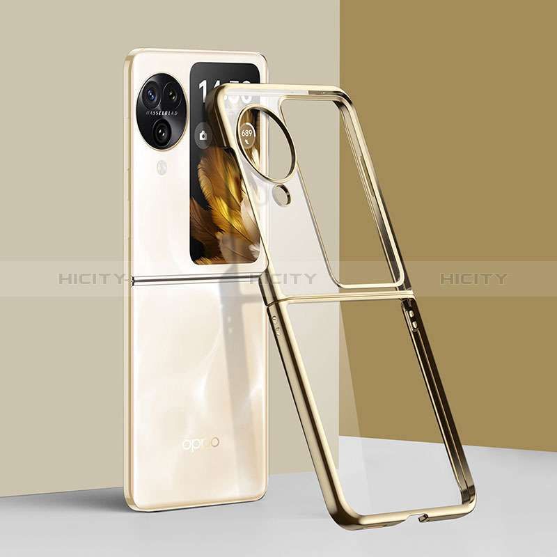 Handyhülle Hülle Crystal Tasche Schutzhülle QH1 für Oppo Find N3 Flip 5G Gold Plus