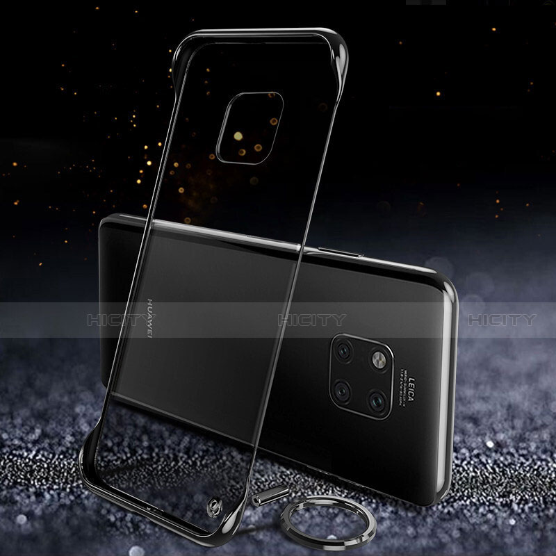 Handyhülle Hülle Crystal Tasche Schutzhülle S01 für Huawei Mate 20 Pro Schwarz