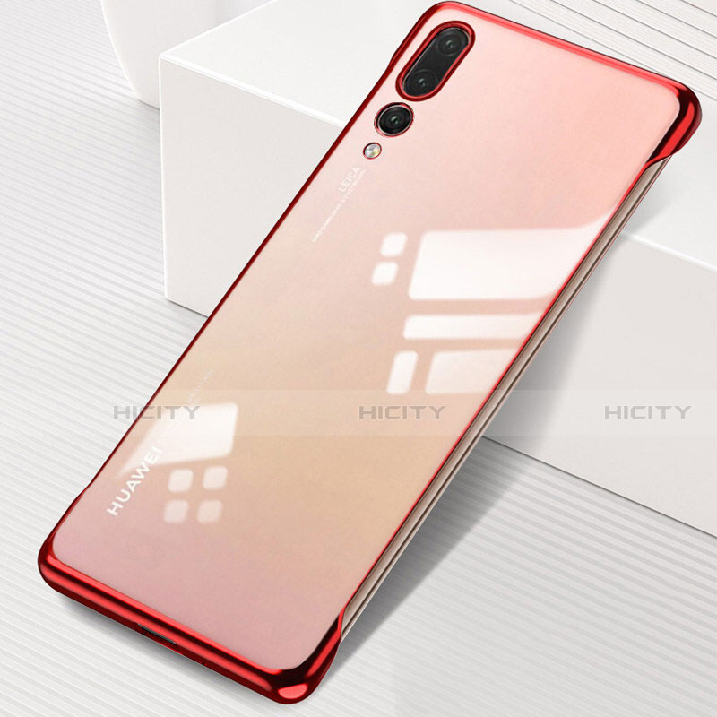 Handyhülle Hülle Crystal Tasche Schutzhülle S01 für Huawei P20 Pro Rot Plus