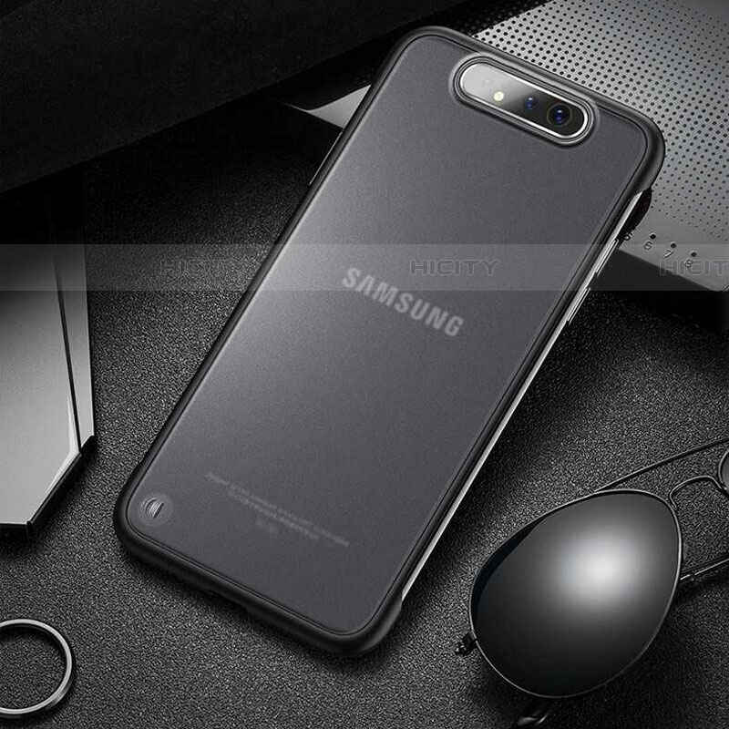 Handyhülle Hülle Crystal Tasche Schutzhülle S02 für Samsung Galaxy A90 4G Schwarz