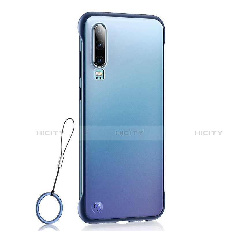 Handyhülle Hülle Crystal Tasche Schutzhülle S04 für Huawei P30 Blau Plus