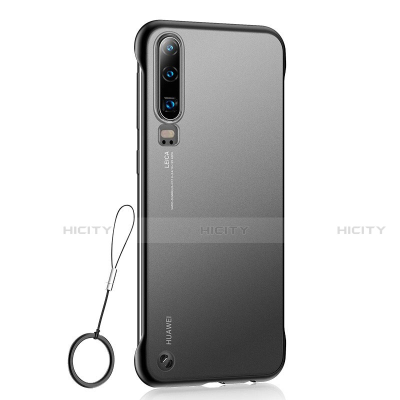 Handyhülle Hülle Crystal Tasche Schutzhülle S04 für Huawei P30 Schwarz Plus