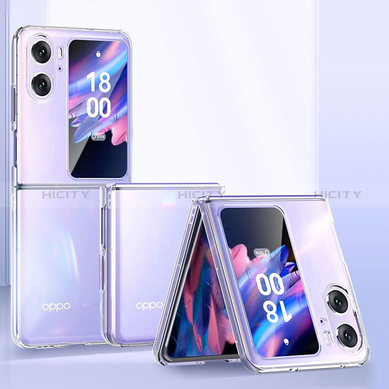 Handyhülle Hülle Crystal Tasche Schutzhülle T04 für Oppo Find N2 Flip 5G Klar