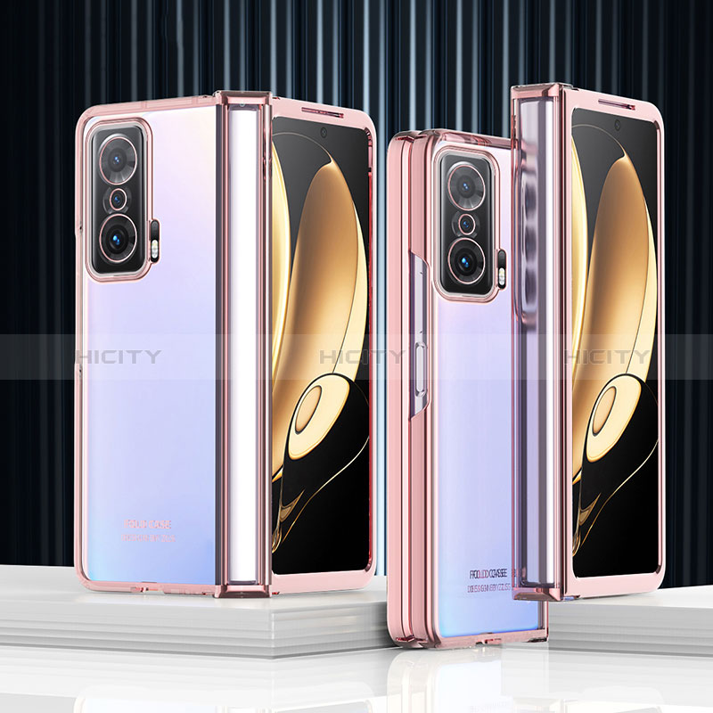 Handyhülle Hülle Crystal Tasche Schutzhülle ZL1 für Huawei Honor Magic V 5G Rosegold