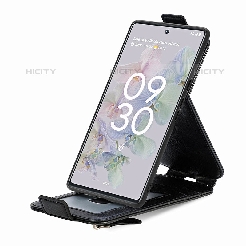 Handyhülle Hülle Flip Tasche Leder für Google Pixel 6a 5G