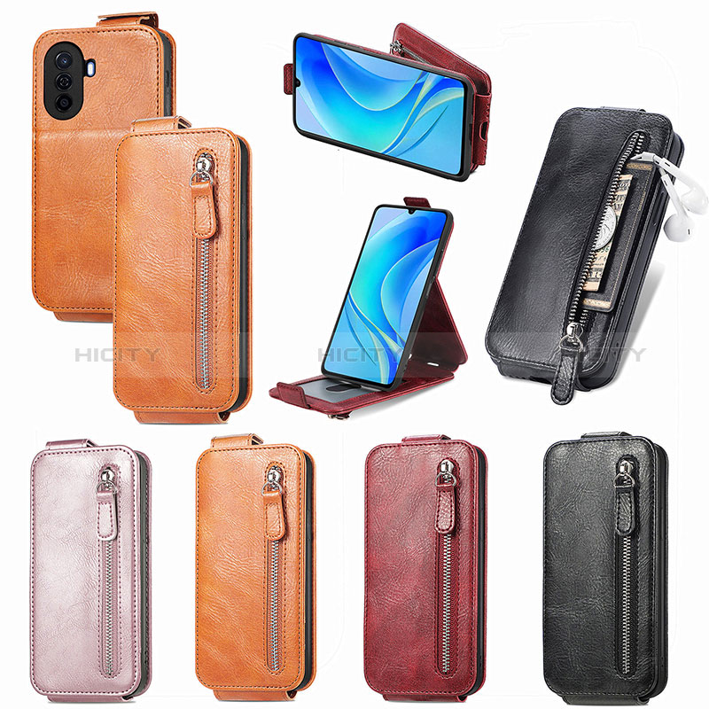 Handyhülle Hülle Flip Tasche Leder für Huawei Enjoy 50 groß