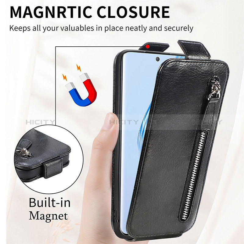 Handyhülle Hülle Flip Tasche Leder für Huawei Honor Magic5 5G