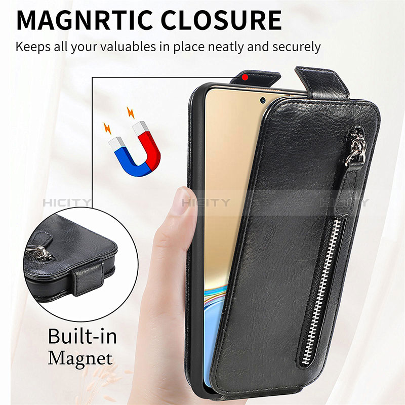 Handyhülle Hülle Flip Tasche Leder für Huawei Honor X9 5G