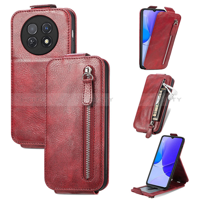 Handyhülle Hülle Flip Tasche Leder für Huawei Nova Y91