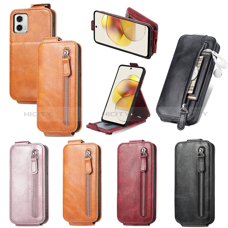 Handyhülle Hülle Flip Tasche Leder für Motorola Moto G73 5G