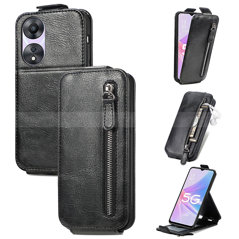 Handyhülle Hülle Flip Tasche Leder für Oppo A78 5G