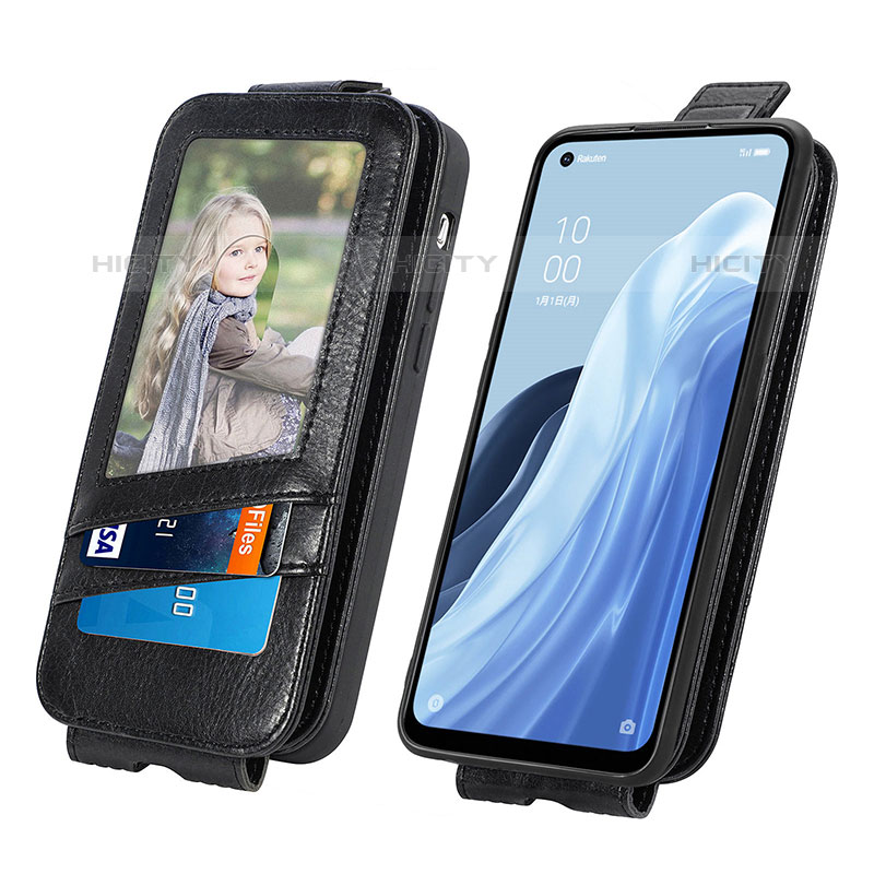 Handyhülle Hülle Flip Tasche Leder für Oppo Reno7 A groß