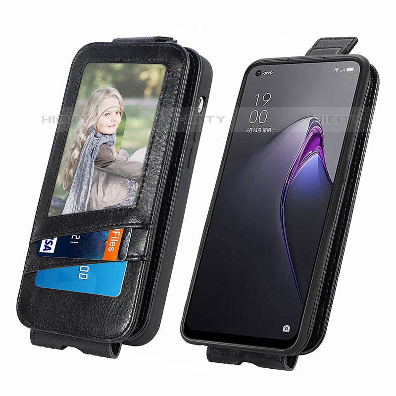 Handyhülle Hülle Flip Tasche Leder für Oppo Reno9 5G