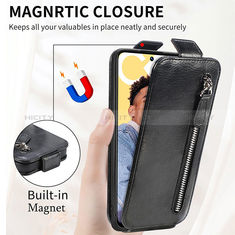 Handyhülle Hülle Flip Tasche Leder für Realme C55