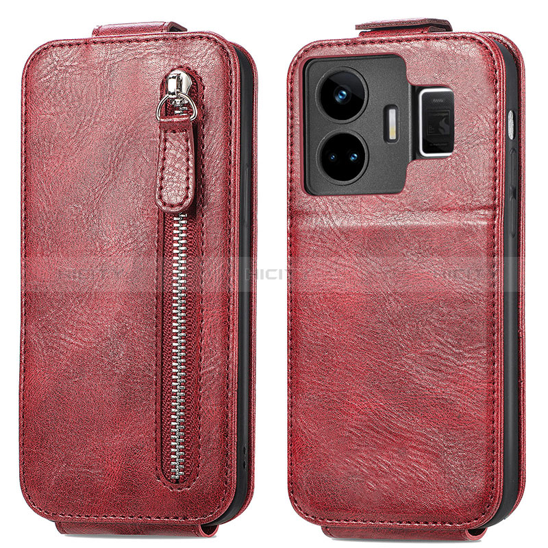 Handyhülle Hülle Flip Tasche Leder für Realme GT Neo5 240W 5G Rot