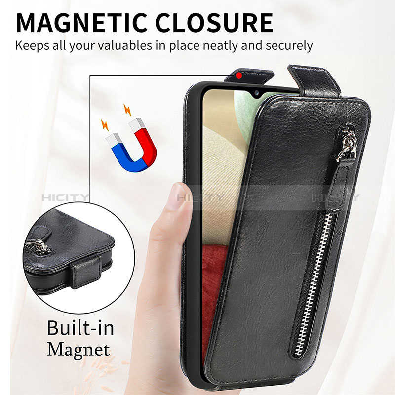 Handyhülle Hülle Flip Tasche Leder für Samsung Galaxy A12 5G