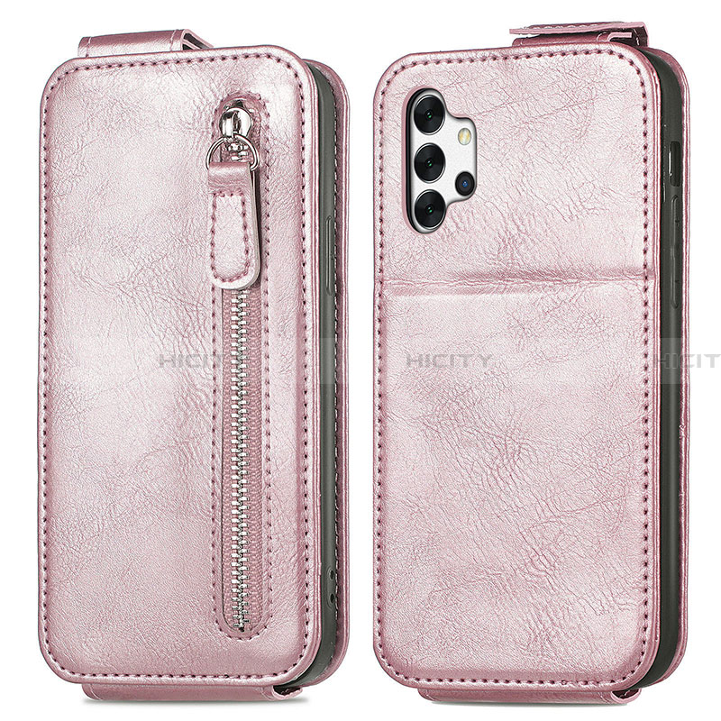 Handyhülle Hülle Flip Tasche Leder für Samsung Galaxy A32 4G Rosegold