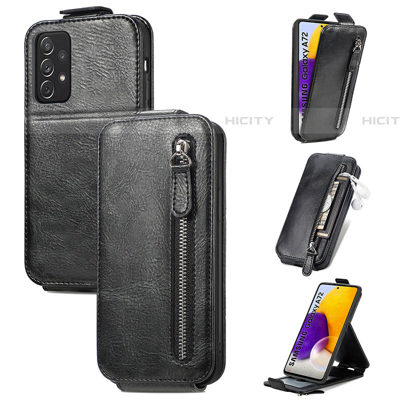 Handyhülle Hülle Flip Tasche Leder für Samsung Galaxy A72 4G