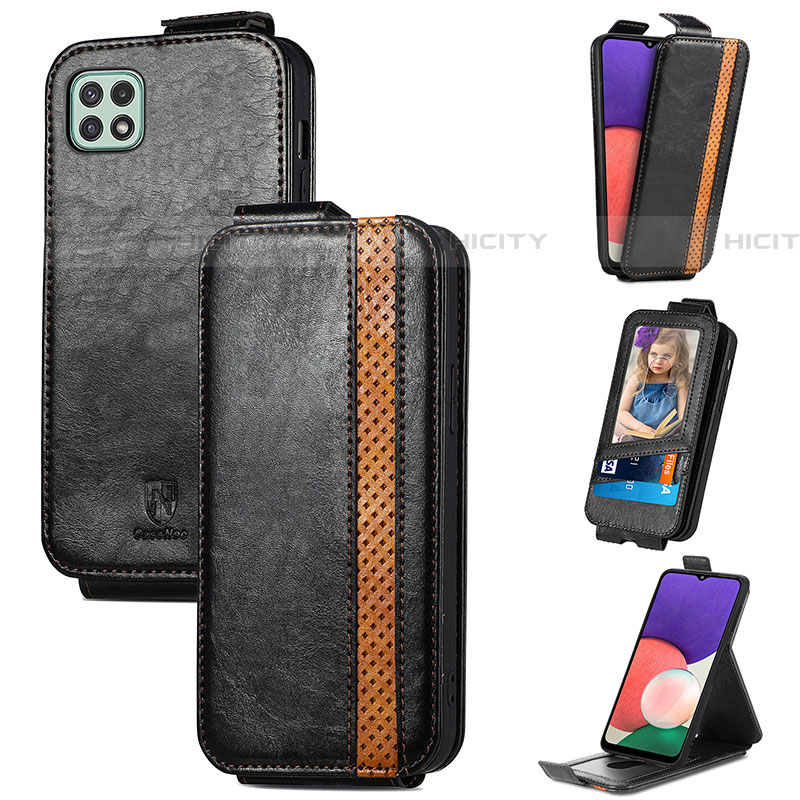 Handyhülle Hülle Flip Tasche Leder für Samsung Galaxy F42 5G