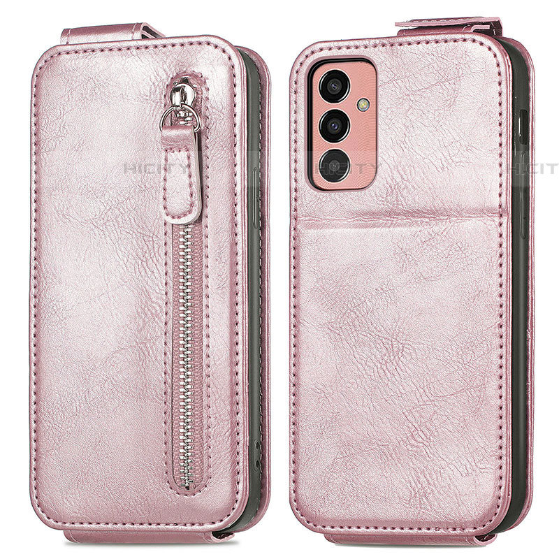 Handyhülle Hülle Flip Tasche Leder für Samsung Galaxy M13 4G Rosegold