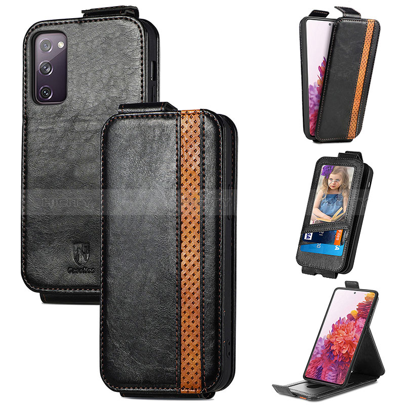 Handyhülle Hülle Flip Tasche Leder für Samsung Galaxy S20 FE 4G