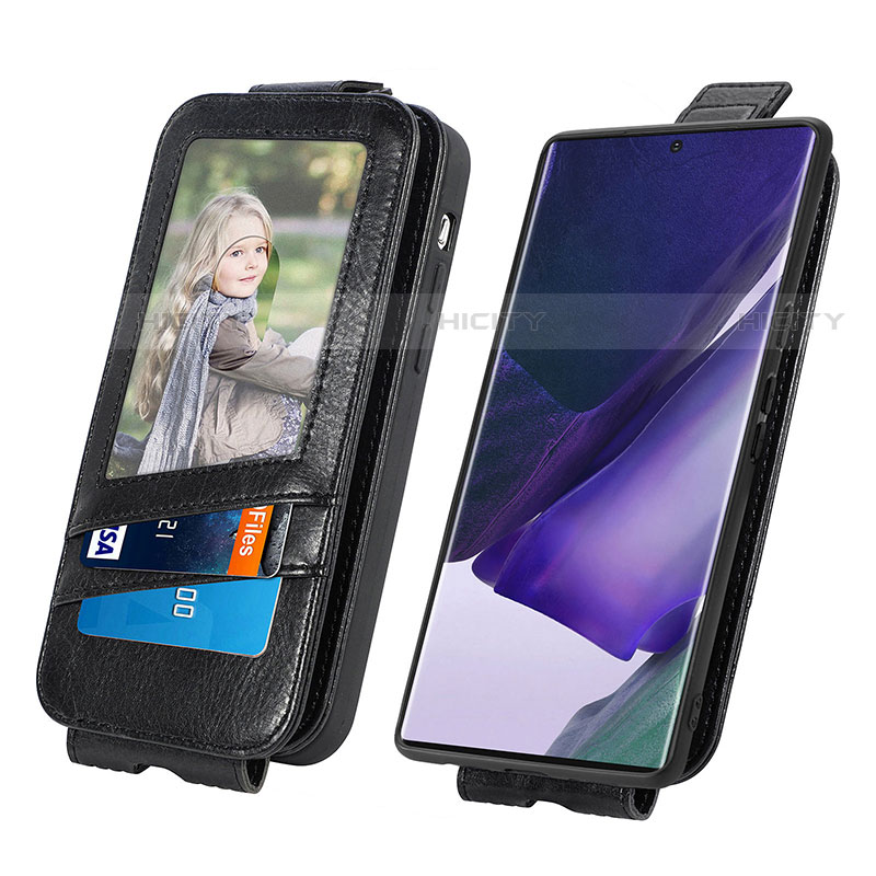 Handyhülle Hülle Flip Tasche Leder für Samsung Galaxy S21 Ultra 5G groß