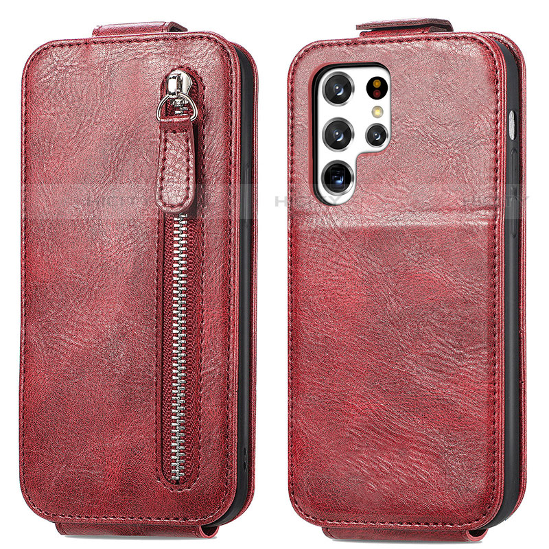 Handyhülle Hülle Flip Tasche Leder für Samsung Galaxy S21 Ultra 5G groß