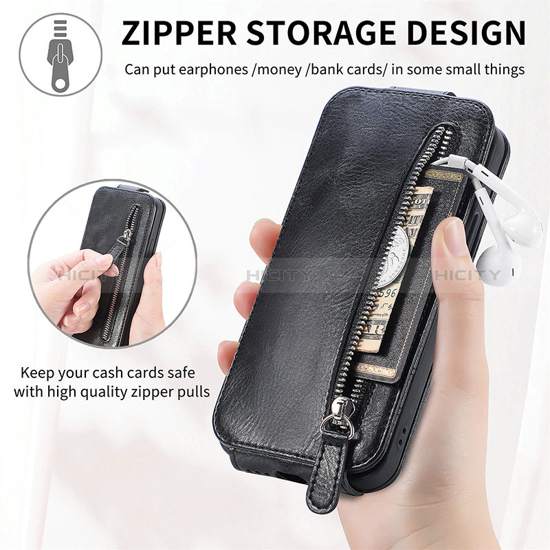 Handyhülle Hülle Flip Tasche Leder für Samsung Galaxy S24 Ultra 5G