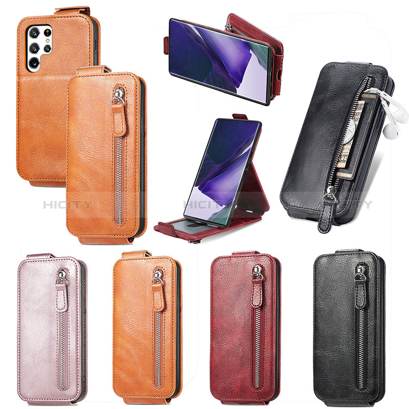 Handyhülle Hülle Flip Tasche Leder für Samsung Galaxy S24 Ultra 5G